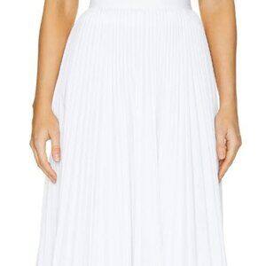 Theory "Sunburst Midi Skirt" White size 6